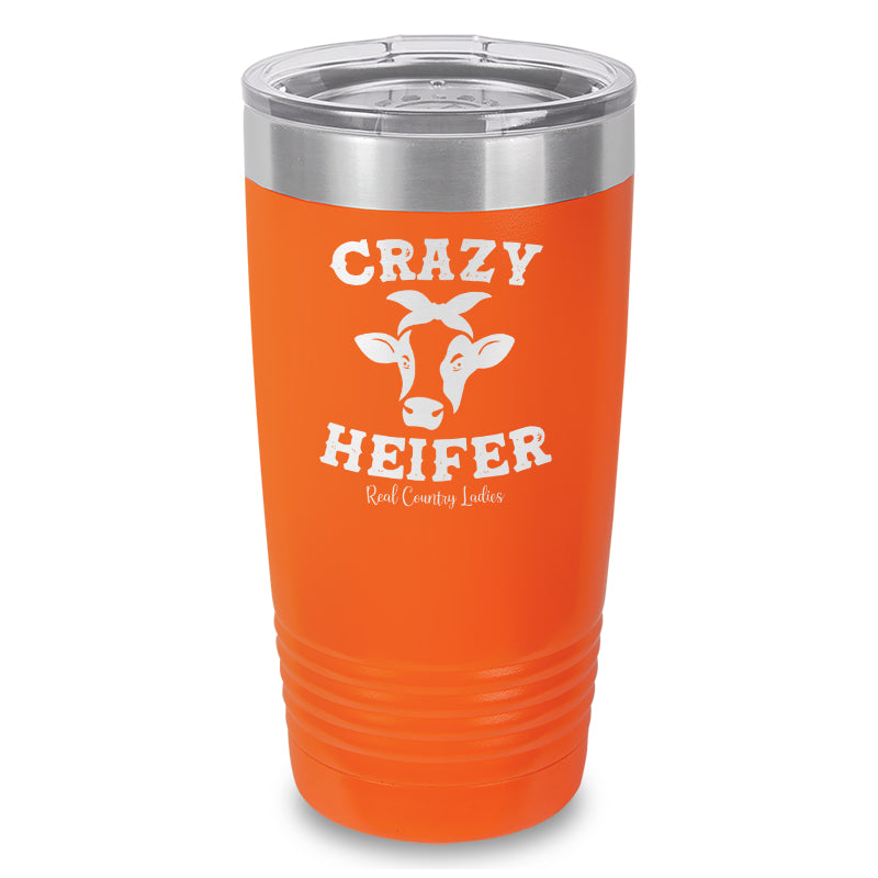 Crazy Heifer Laser Etched Tumbler