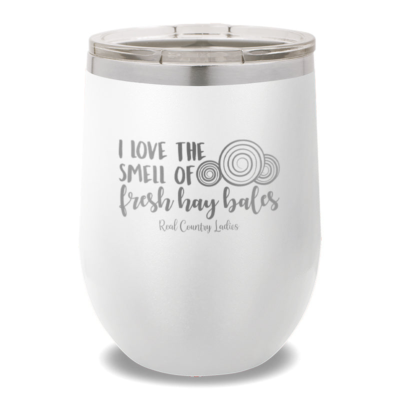 Fresh Hay Bales 12oz Stemless Wine Cup