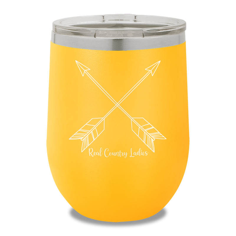 Cute Arrows 12oz Stemless Wine Cup