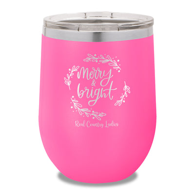 Merry And Bright 12oz Stemless Wine Cup