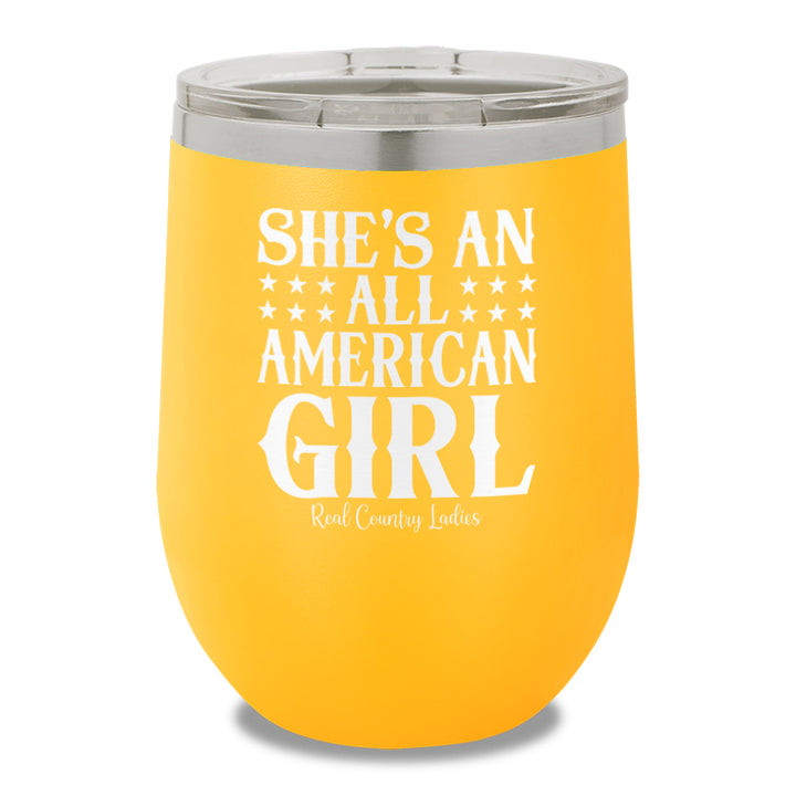 All American Girl 12oz Stemless Wine Cup