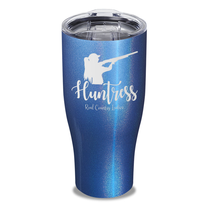 Huntress Shotgun Laser Etched Tumbler