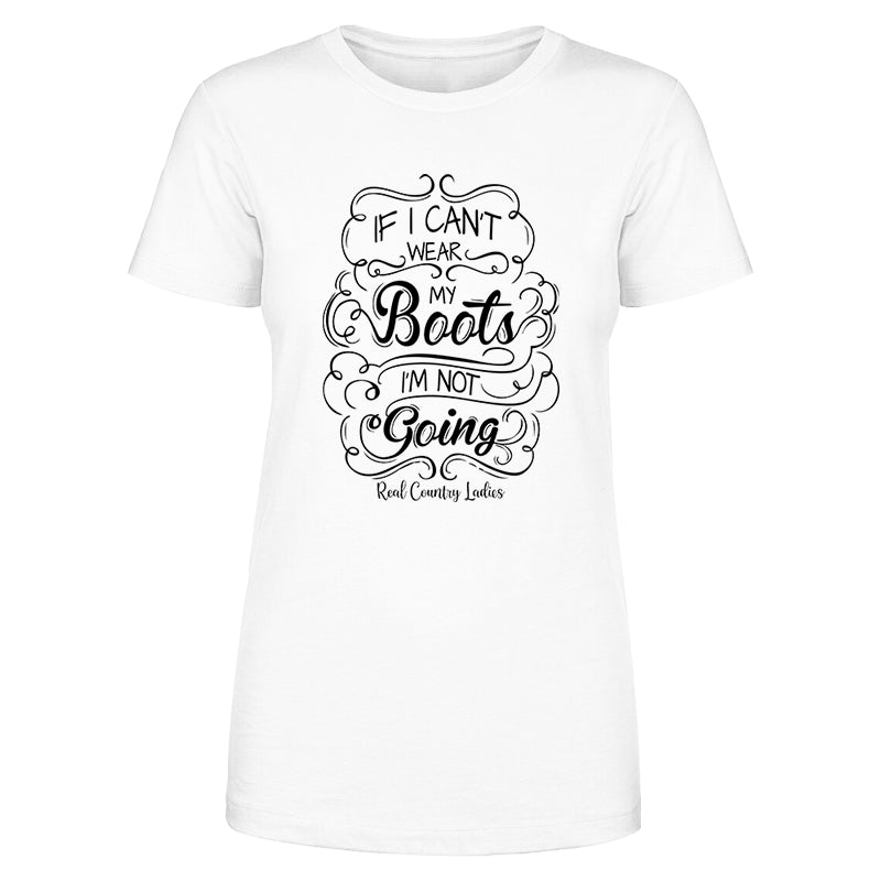 Wear My Boots Black Print Front Apparel