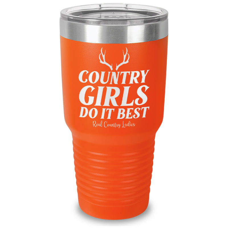 Country Girls Do It Best Laser Etched Tumbler