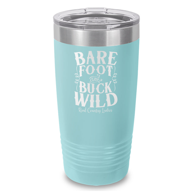 Bare Foot And Buck Wild Laser Etched Tumbler