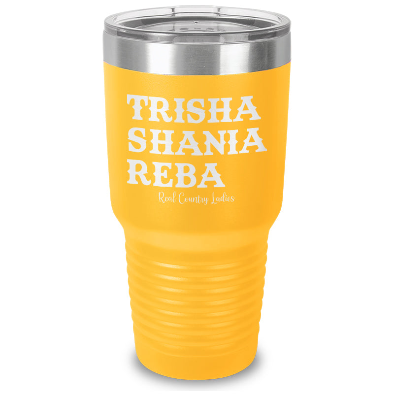 Trisha Shania Reba Laser Etched Tumbler