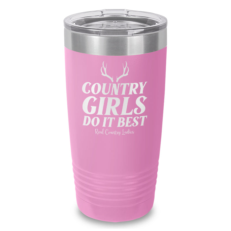 Country Girls Do It Best Laser Etched Tumbler