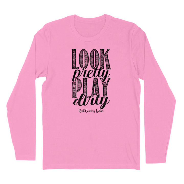 Look Pretty Play Dirty Black Print Hoodies & Long Sleeves