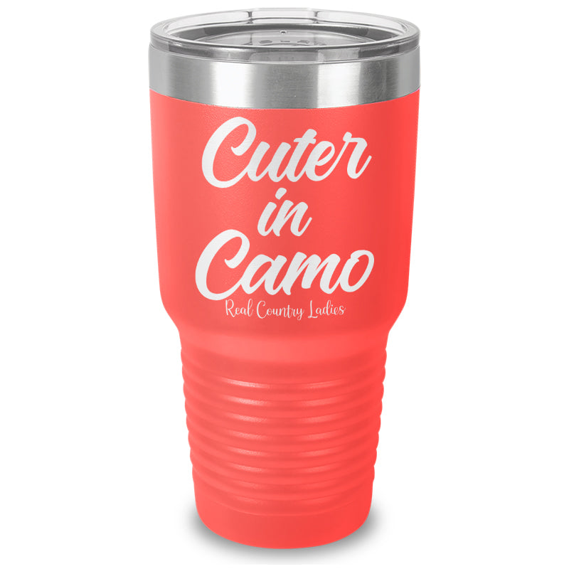 Cuter In Camo Laser Etched Tumbler