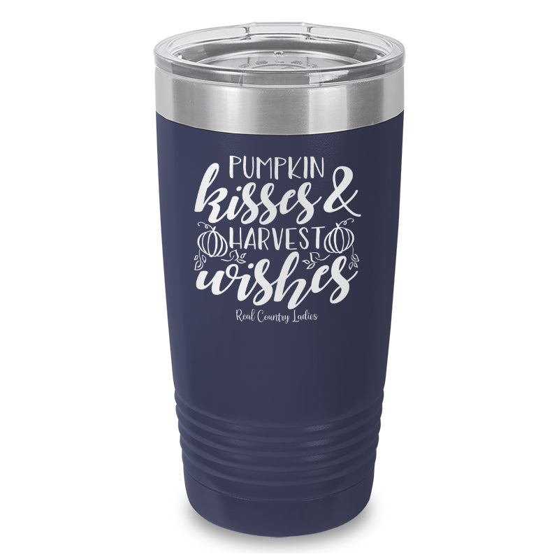 Pumpkin Kisses Laser Etched Tumbler