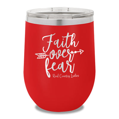 Faith Over Fear 12oz Stemless Wine Cup