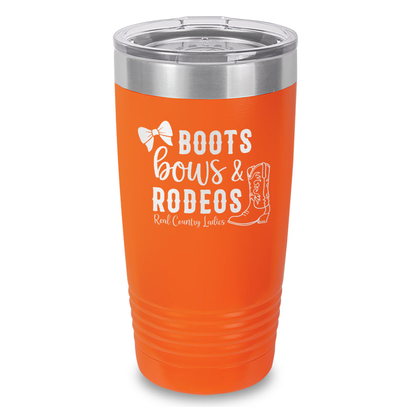 Boots Bows And Rodeos Laser Etched Tumbler