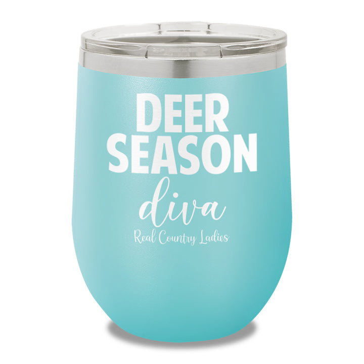 Deer Season Diva 12oz Stemless Wine Cup