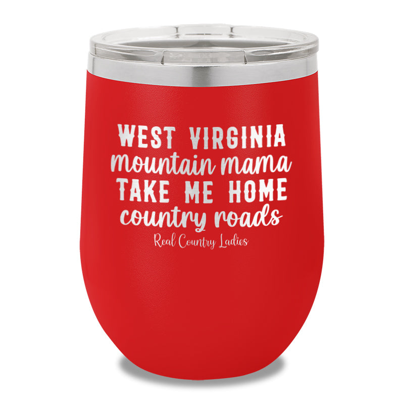 West Virginia Mountain Mama 12oz Stemless Wine Cup