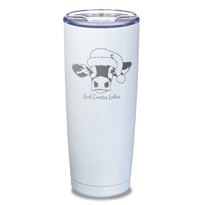 Christmas Cow Laser Etched Tumbler