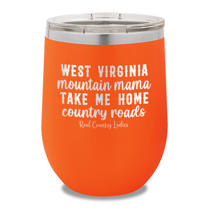 West Virginia Mountain Mama 12oz Stemless Wine Cup