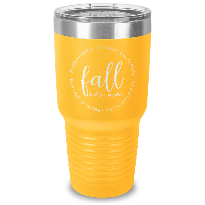 Fall Laser Etched Tumbler