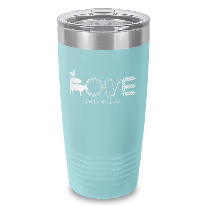 Farmhouse Love Laser Etched Tumbler