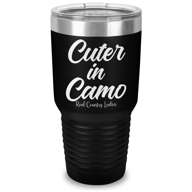 Cuter In Camo Laser Etched Tumbler