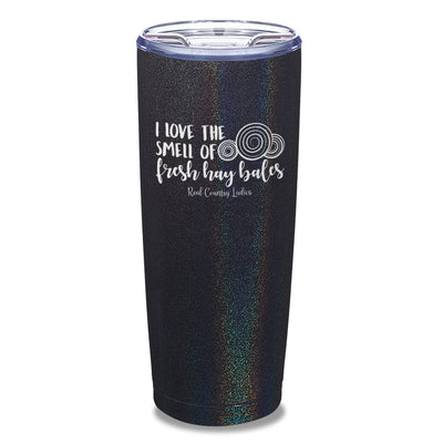 Fresh Hay Bales Laser Etched Tumbler