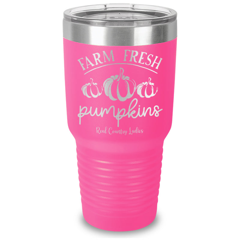 Falling For Deals | Farm Fresh Pumpkins Laser Etched Tumbler