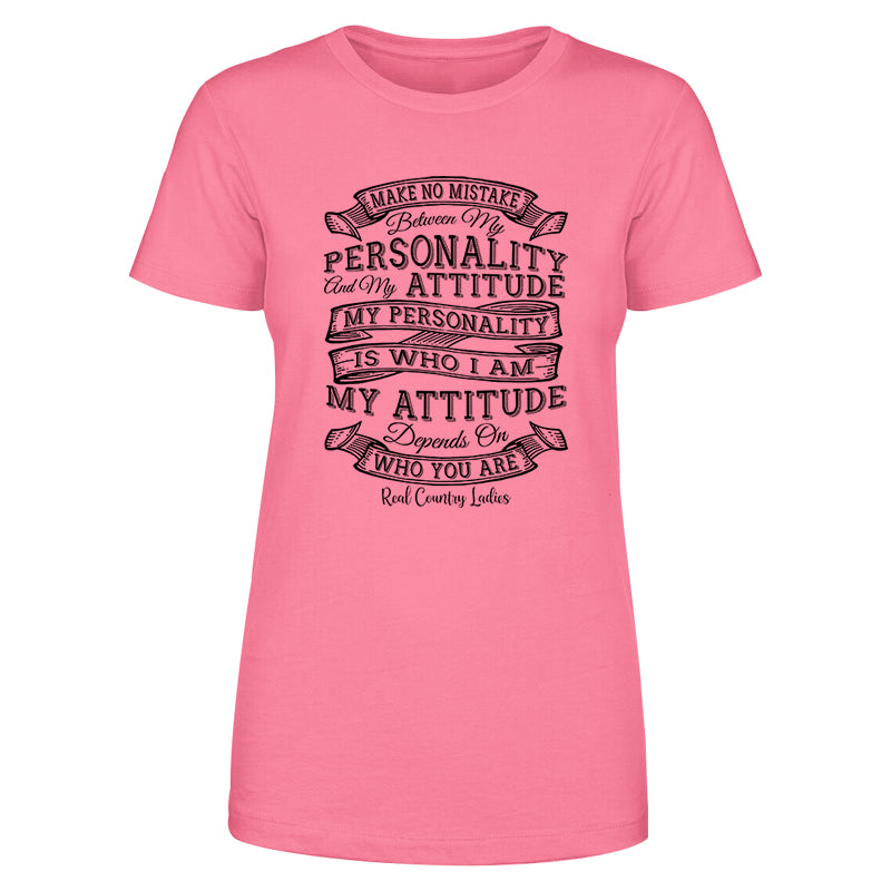 Personality Attitude Black Print Front Apparel