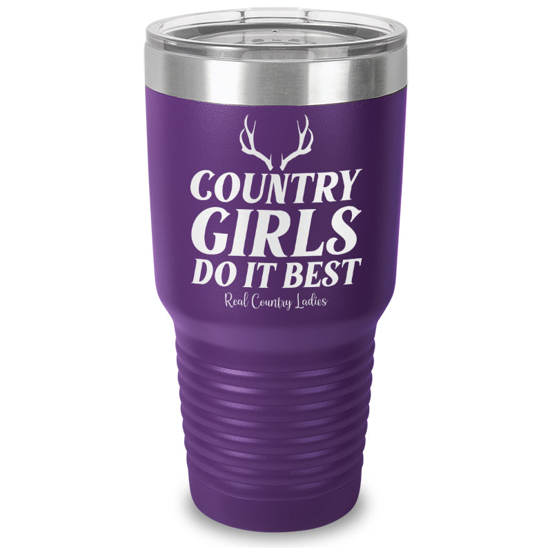 Country Girls Do It Best Laser Etched Tumbler