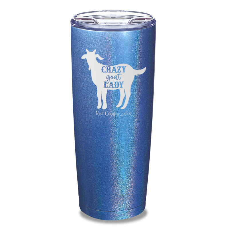 Crazy Goat Lady Laser Etched Tumbler