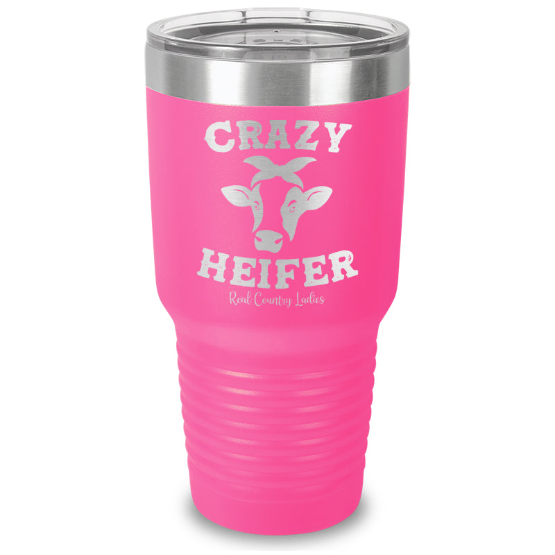 Crazy Heifer Laser Etched Tumbler