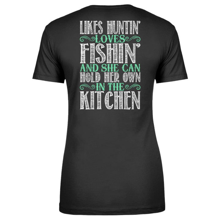 Likes Huntin' Loves Fishin' Apparel