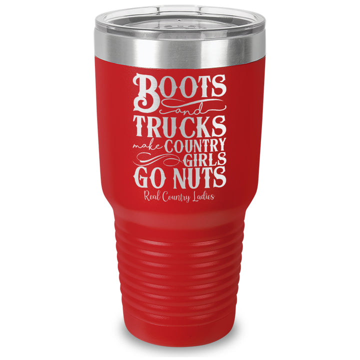 Boots And Trucks Laser Etched Tumbler