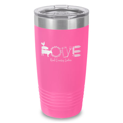 Farmhouse Love Laser Etched Tumbler