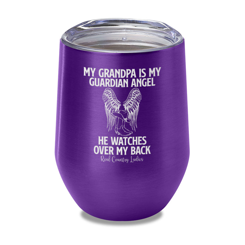 My Grandpa Is My Guardian Angel Laser Etched Tumbler