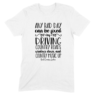 Any Bad Day Black Print Front Apparel