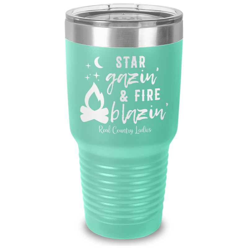 Star Gazin And Fire Blazin Laser Etched Tumbler