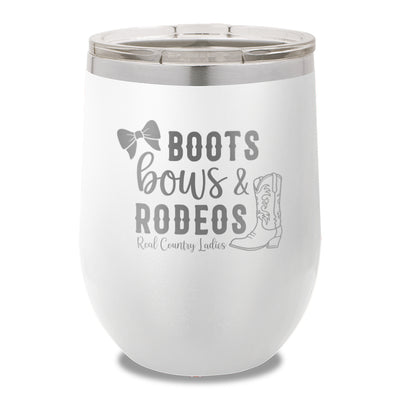 Boots Bows And Rodeos 12oz Stemless Wine Cup