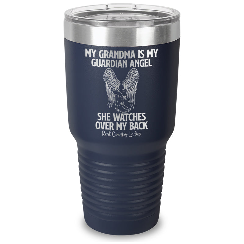 My Grandma Is My Guardian Angel Laser Etched Tumbler