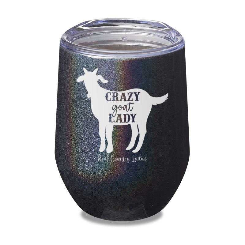 Crazy Goat Lady Laser Etched Tumbler