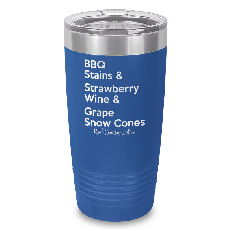 BBQ Stains Laser Etched Tumbler