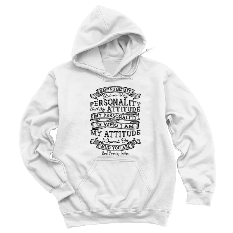 Personality Attitude Black Print Hoodies & Long Sleeves