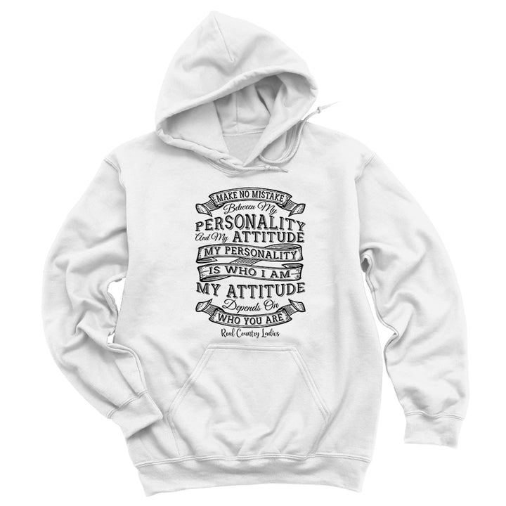 Personality Attitude Black Print Hoodies & Long Sleeves