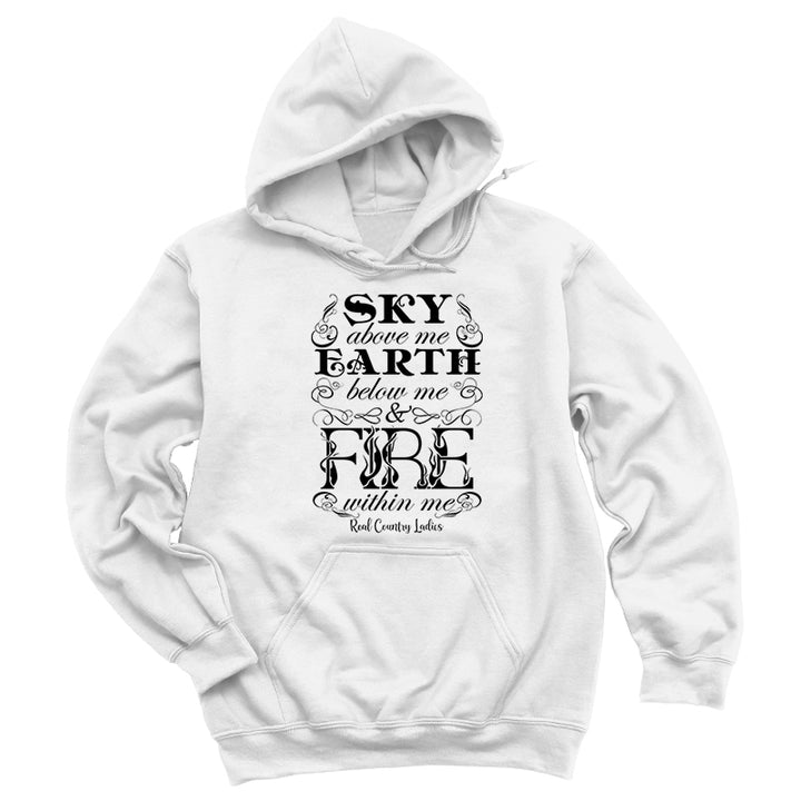 Fire Within Me Black Print Hoodies & Long Sleeves