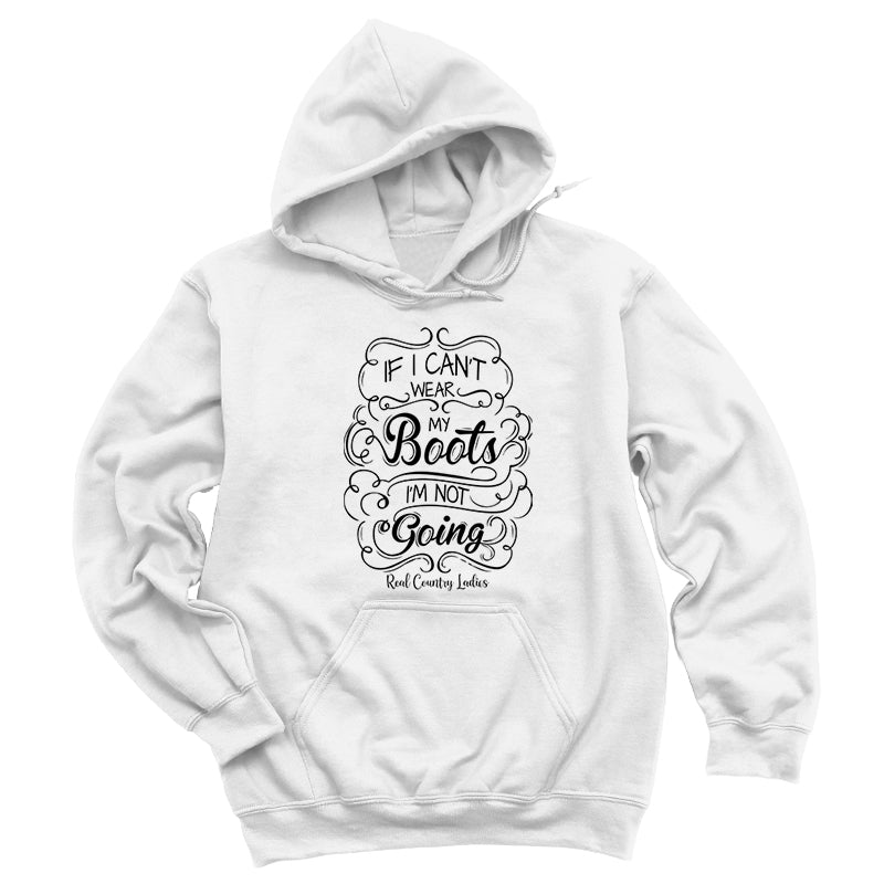 Wear My Boots Black Print Hoodies & Long Sleeves