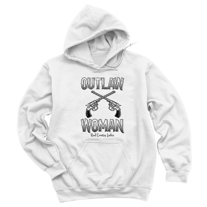 Outlaw Woman Black Print Hoodies & Long Sleeves