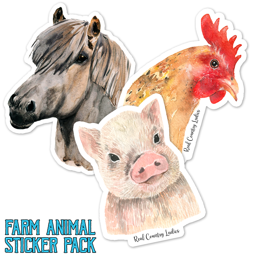 Farm Animals Sticker Pack
