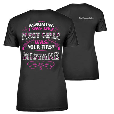 Your First Mistake Back Print Apparel
