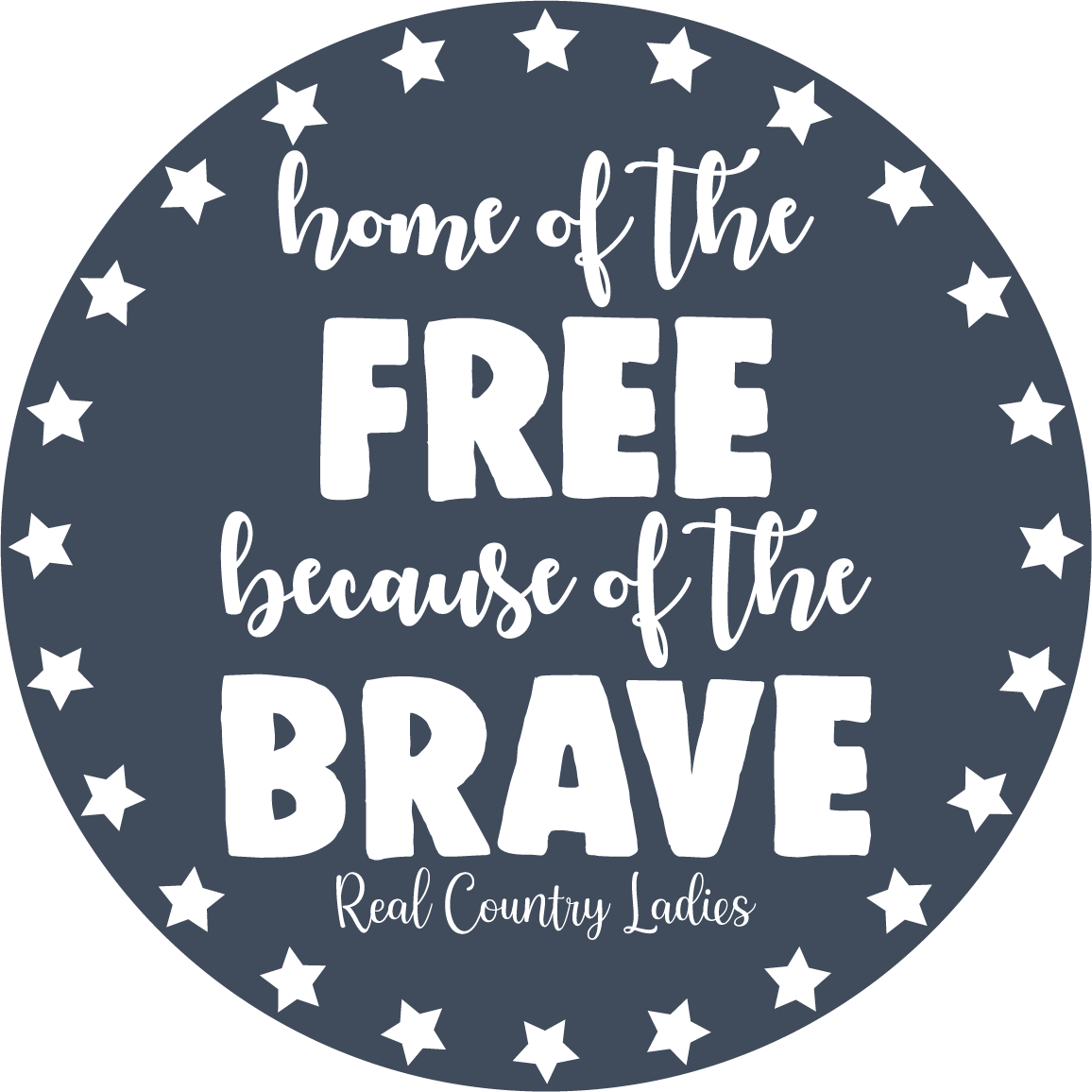Home Of The Free Because Of The Brave Decal