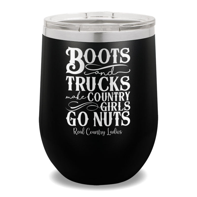 Boots And Trucks 12oz Stemless Wine Cup