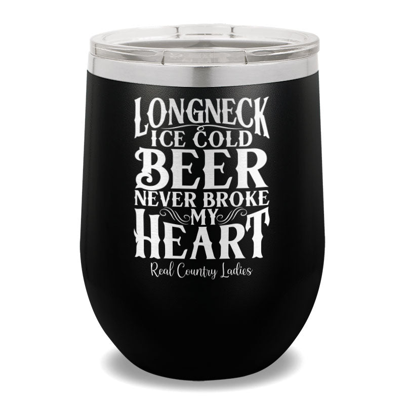 Longneck Ice Cold Beer 12oz Stemless Wine Cup