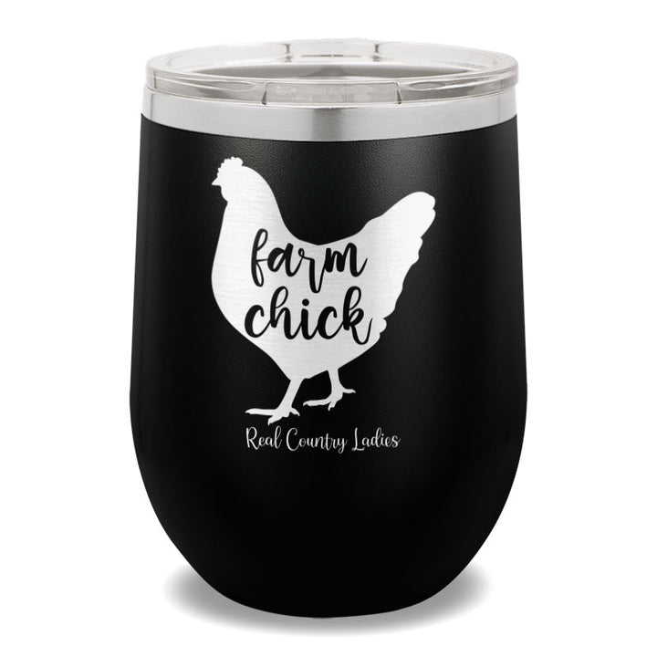 Farm Chick 12oz Stemless Wine Cup